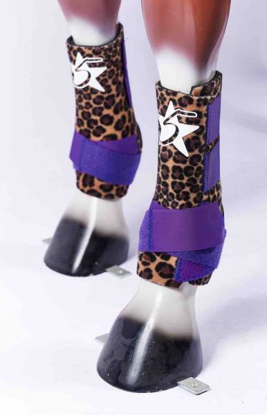 5 Star Boots - Cheetah Purple Hind