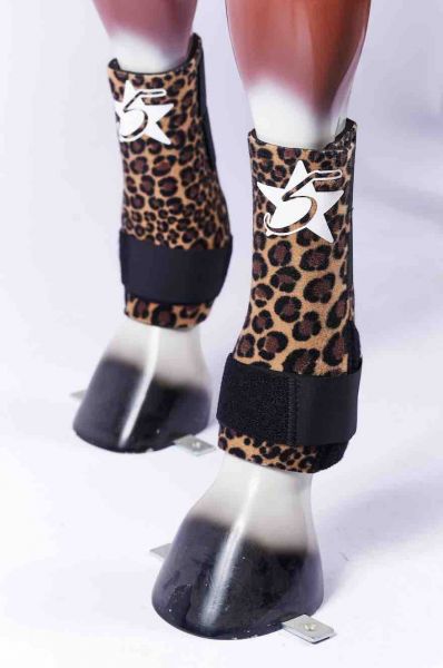 5 Star Boots - Cheetah Black L