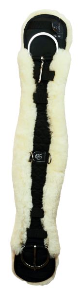 Lammfellbauchgurt Natur /Black von Christ Lammfelle