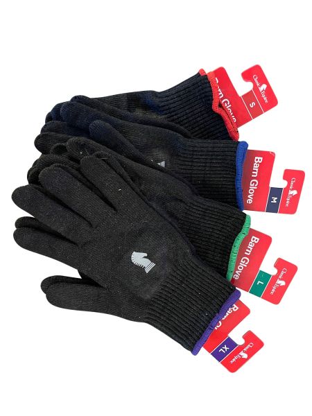 Barn Gloves Black/Blue Size M