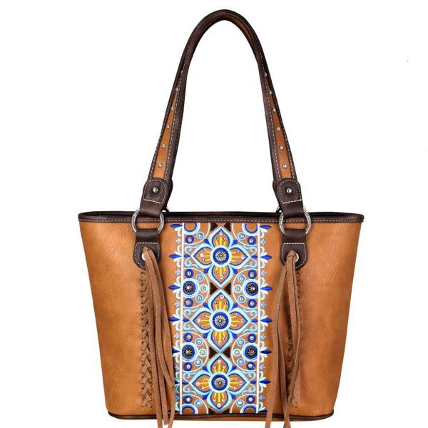 Handbag Greece Flower Cinnamon