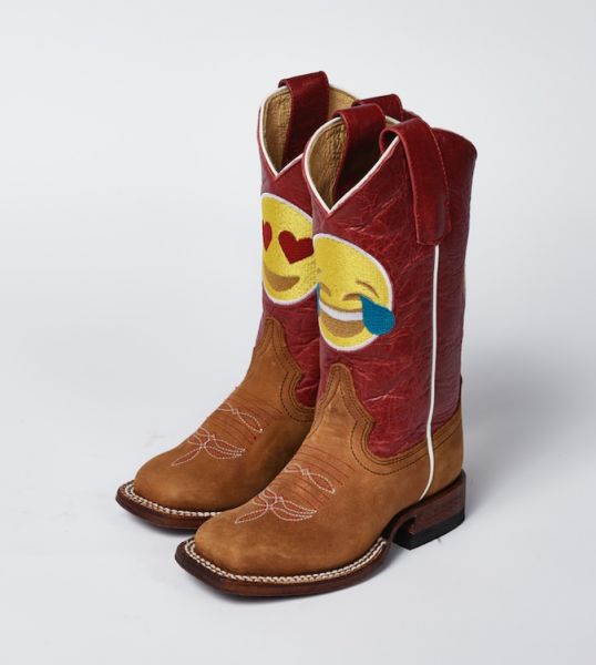 Macie Bean Kids - Stiefel Smiley Hans Cognac