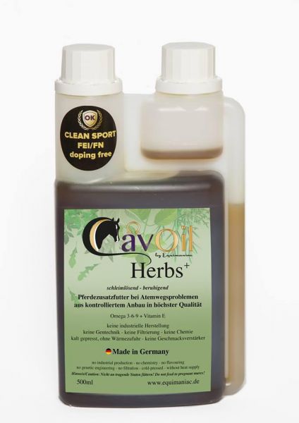 CavOil Herbs+ by Equimaniac 500 ml
