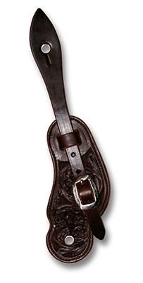 Sporenriemen Floral dunkel mittel - Superior Saddlery