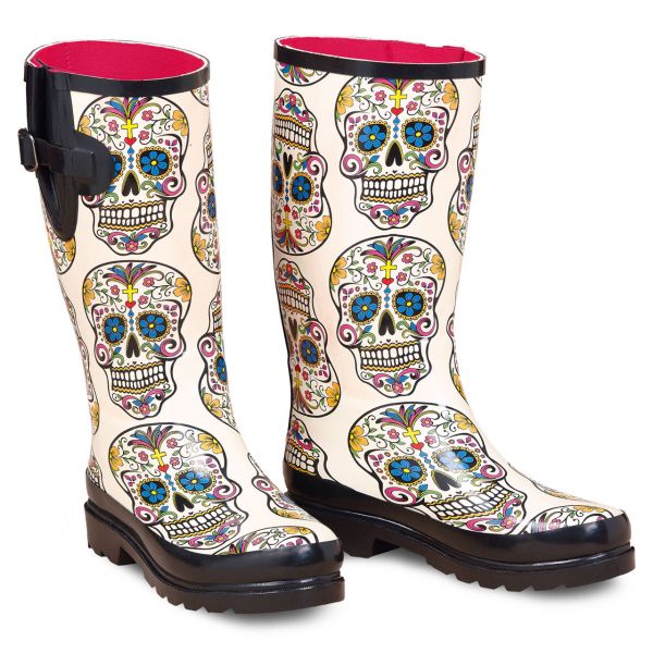 Rain Boots Damen Skull